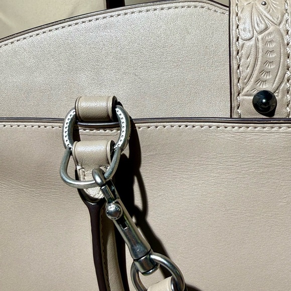 Coach Tea Rose Mercer 30 Satchel in Stone - 2017 - Picture 7 of 16